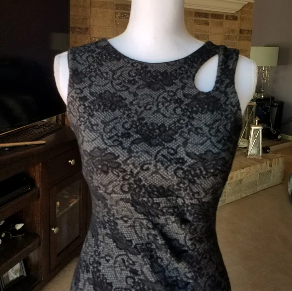 Black Lace Mini Bodycon Dress from Europe - Picture 6 of 10